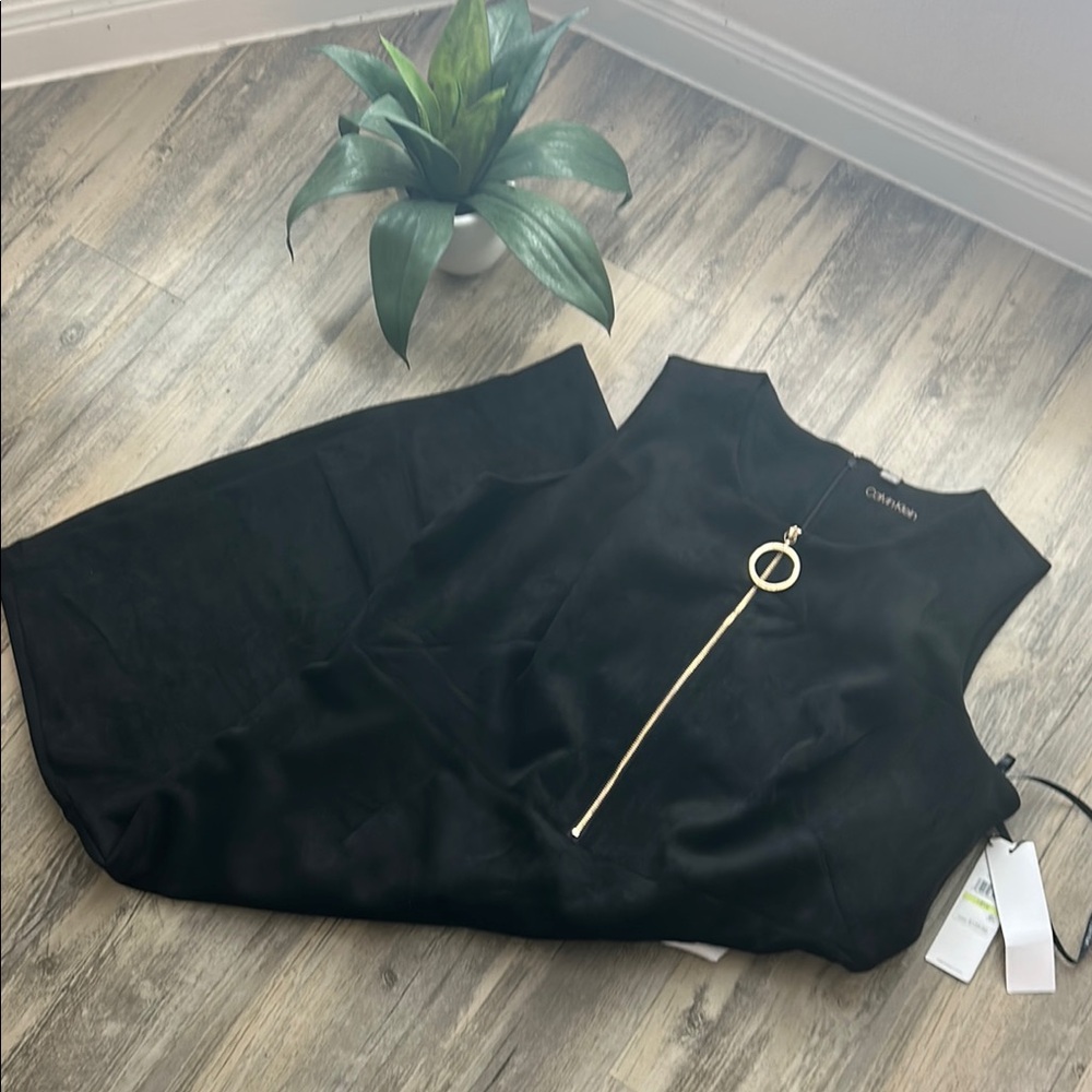 Calvin Klein Black Midi Dress